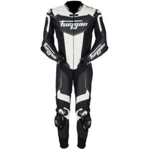 Furygan Overtake 1 Piece Suit - Black/White