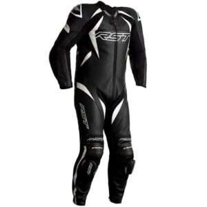 RST Kids Tractech Evo 4 CE One Piece Leather Suit - Black/White