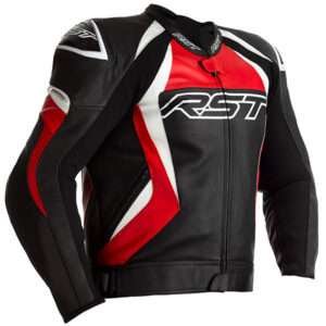 RST Tractech Evo 4 CE Leather Jacket - Black/Red/White